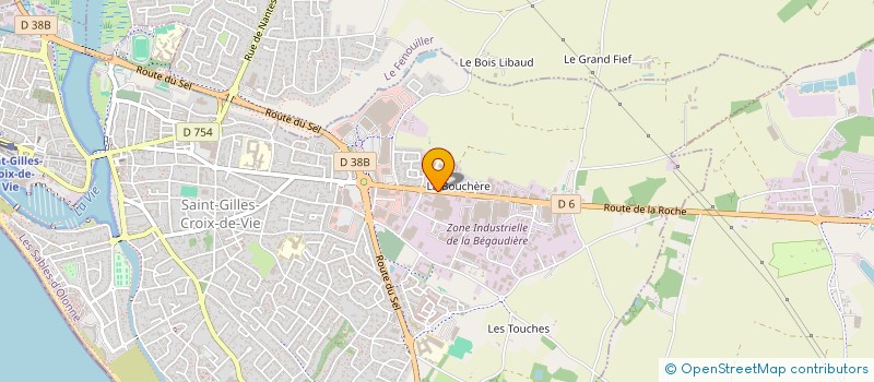 localisation de l'entreprise MAISON FAMILIALE RURALE D EDUCATION ET D ORIENTATION DE SAINT GILLES CROIX DE VIE à SAINT-GILLES-CROIX-DE-VIE