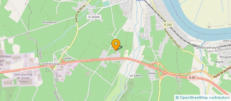 localisation de l'entreprise MAISON FAMILIALE RURALE D'EDUCATION ET D'ORIENTATION DE VAYRES  VAYRES