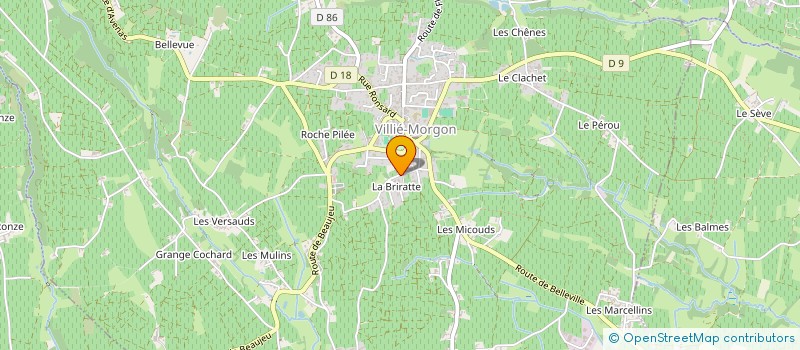 localisation de l'entreprise MAISON FAMILIALE RURALE D'EDUCATION ET D'ORIENTATION DE VILLIE-MORGON  VILLIE-MORGON