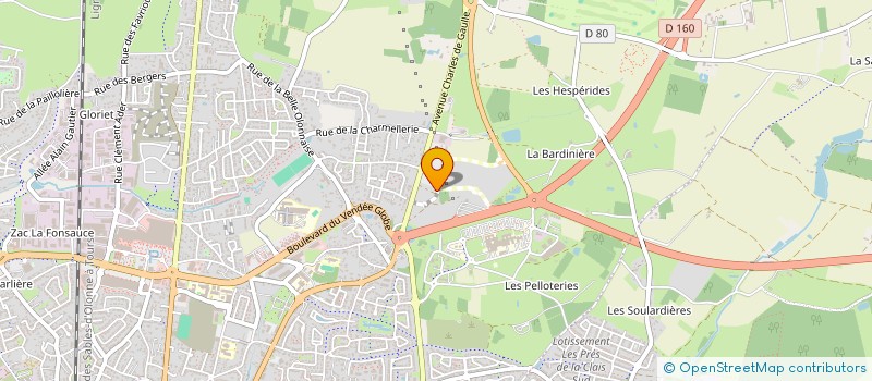 localisation de l'entreprise MAISON FAMILIALE RURALE D'EDUCATION ET D'ORIENTATION DES SABLES D'OLONNE  LES SABLES-D'OLONNE