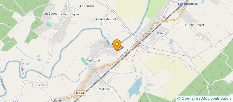 localisation de l'entreprise MAISON FAMILIALE RURALE D'EDUCATION ET D'ORIENTATION DU LIBOURNAIS  LES EGLISOTTES-ET-CHALAURES