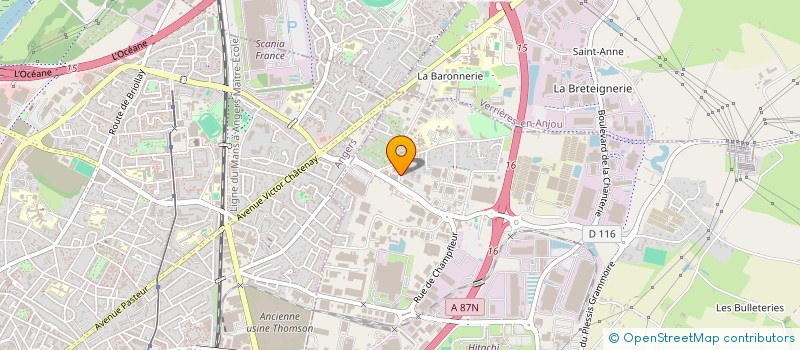 localisation de l'entreprise MAISON FAMILIALE RURALE D'EDUCATION ET D'ORIENTATION LE CEDRE  SAINT-BARTHELEMY-D'ANJOU