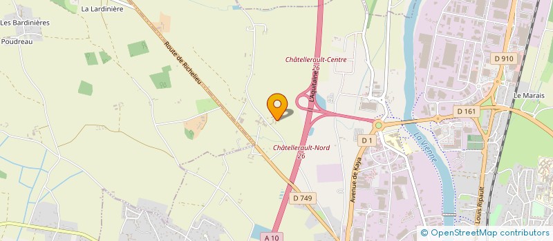 localisation de l'entreprise MAISON FAMILIALE RURALE DE FONTEVEILLE à CHATELLERAULT