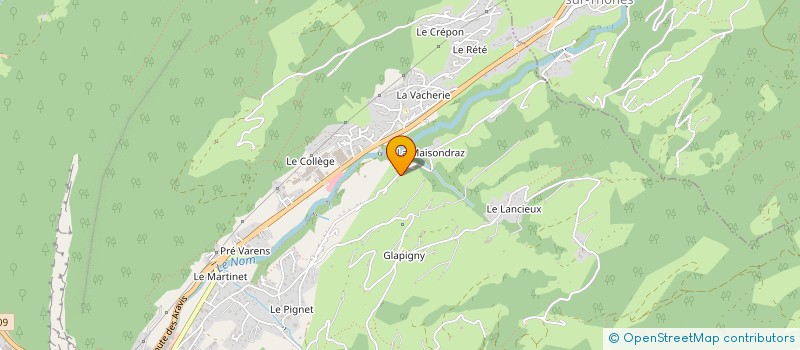 localisation de l'entreprise MAISON FAMILIALE RURALE DE L'ARCLOSAN à SERRAVAL