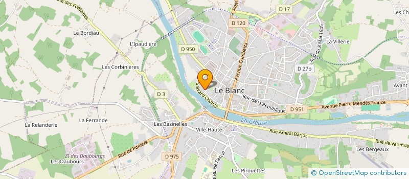 localisation de l'entreprise MAISON FAMILIALE RURALE DE LA BRENNE à LE BLANC