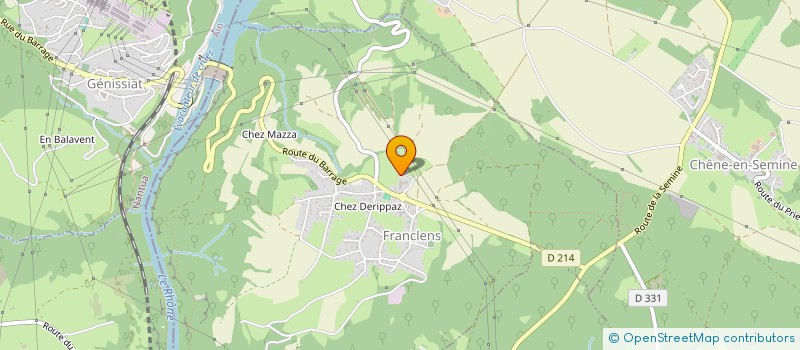 localisation de l'entreprise MAISON FAMILIALE RURALE DE LA SEMINE  FRANCLENS