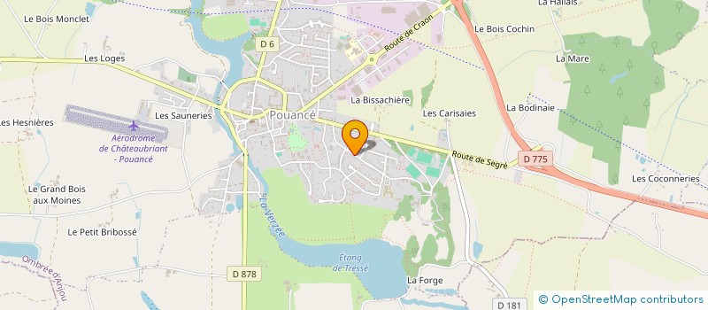 localisation de l'entreprise MAISON FAMILIALE RURALE DE POUANCE  OMBREE D'ANJOU