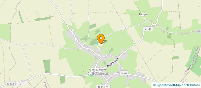 localisation de l'entreprise MAISON FAMILIALE RURALE DES HAUTS PAYS  CAMPAGNE-LES-BOULONNAIS