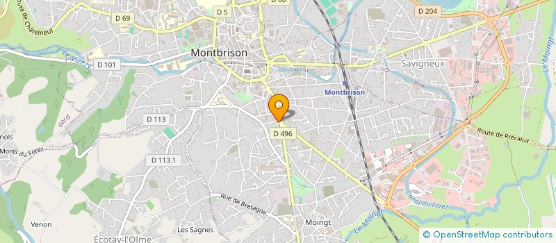 localisation de l'entreprise MAISON FAMILIALE RURALE DU PARC  MONTBRISON