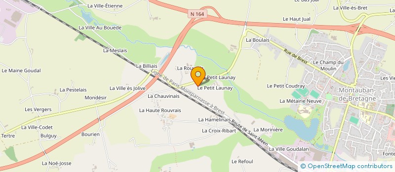 localisation de l'entreprise MAISON FAMILIALE RURALE EDUCA ORIENT  MONTAUBAN-DE-BRETAGNE