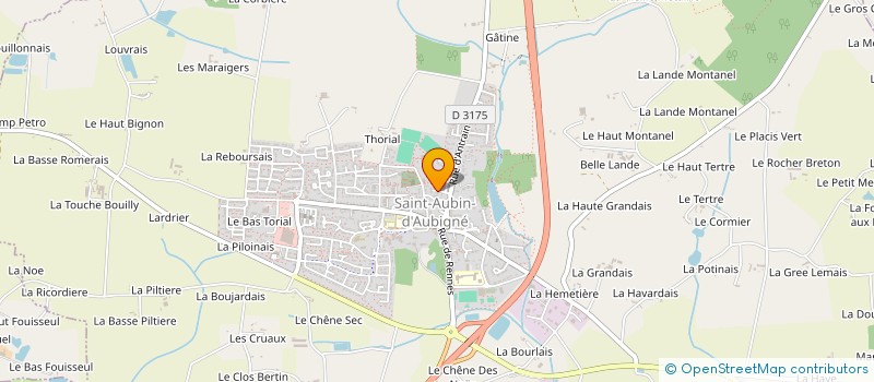 localisation de l'entreprise MAISON FAMILIALE RURALE EDUCA ORIENTA  SAINT-AUBIN-D'AUBIGNE