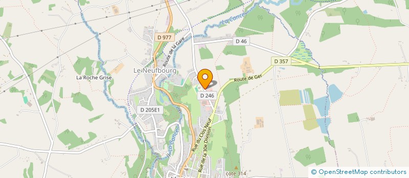 localisation de l'entreprise MAISON FAMILIALE RURALE EDUCAT ET ORIENT  MORTAIN-BOCAGE