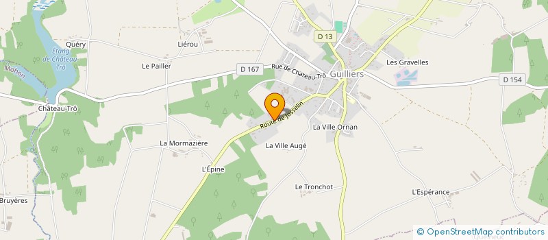 localisation de l'entreprise MAISON FAMILIALE RURALE EDUCAT ORIENTA  GUILLIERS