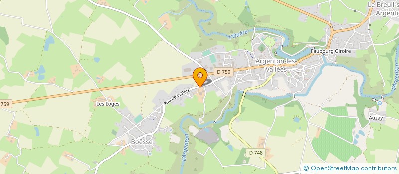 localisation de l'entreprise MAISON FAMILIALE RURALE EDUCAT ORIENTAT  ARGENTONNAY