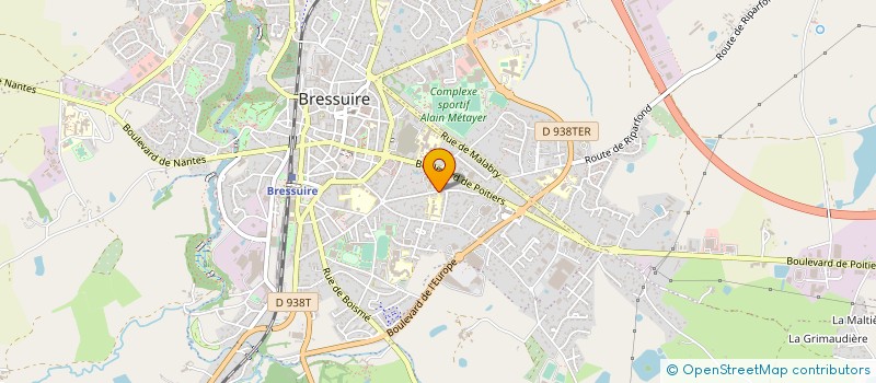 localisation de l'entreprise MAISON FAMILIALE RURALE EDUCAT ORIENTATI à BRESSUIRE