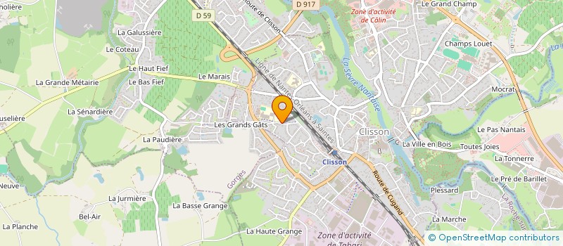 localisation de l'entreprise MAISON FAMILIALE RURALE EDUCATION ORIENT à CLISSON