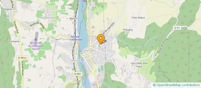 localisation de l'entreprise MAISON FAMILIALE RURALE PAYS SEYSSEL  SEYSSEL