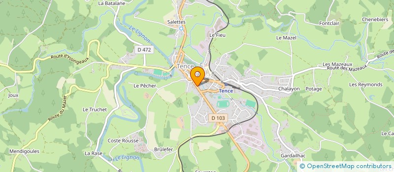 localisation de l'entreprise MAISON FAMILIALE VALENTIN  TENCE