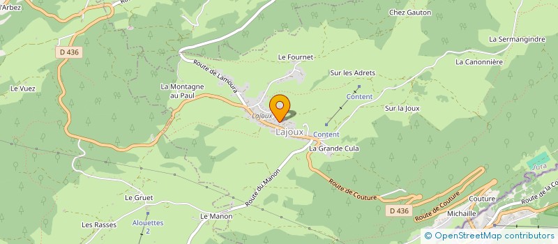 localisation de l'entreprise MAISON FANTON  LAJOUX