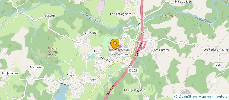 localisation de l'entreprise MAISON FAURIE à BESSINES SUR GARTEMPE