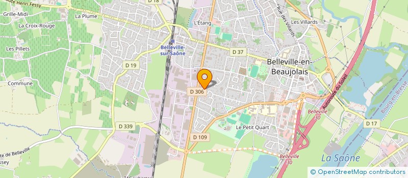 localisation de l'entreprise MAISON FBEP  BELLEVILLE-EN-BEAUJOLAIS