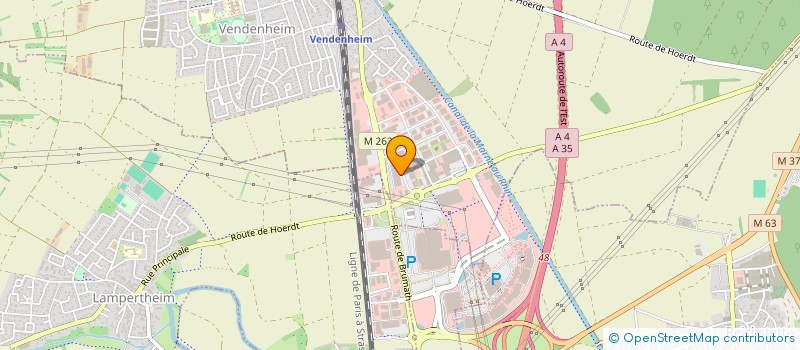 localisation de l'entreprise MAISON FDM à VENDENHEIM