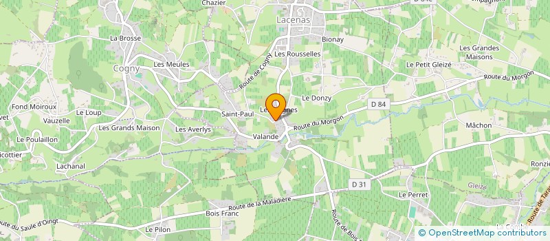 localisation de l'entreprise MAISON FOG à LACENAS
