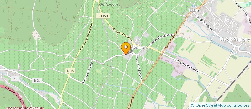 localisation de l'entreprise MAISON FOLLIN-ARBELET  ALOXE-CORTON