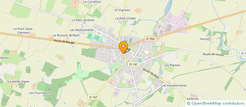 localisation de l'entreprise MAISON FOULONNEAU  NOYANT-VILLAGES