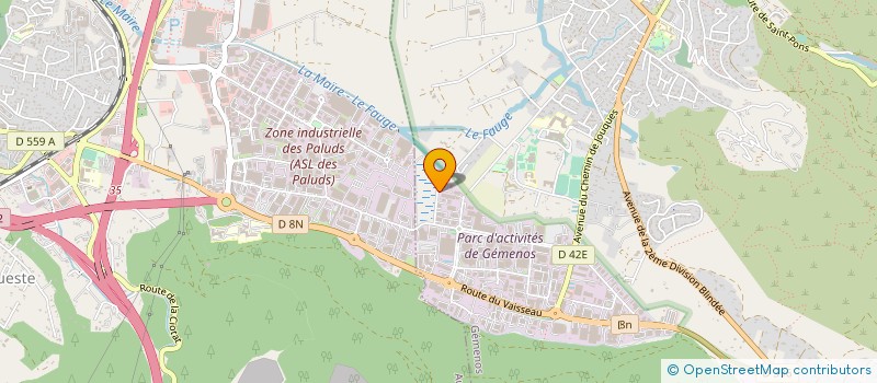 localisation de l'entreprise MAISON FRAICHE à GEMENOS