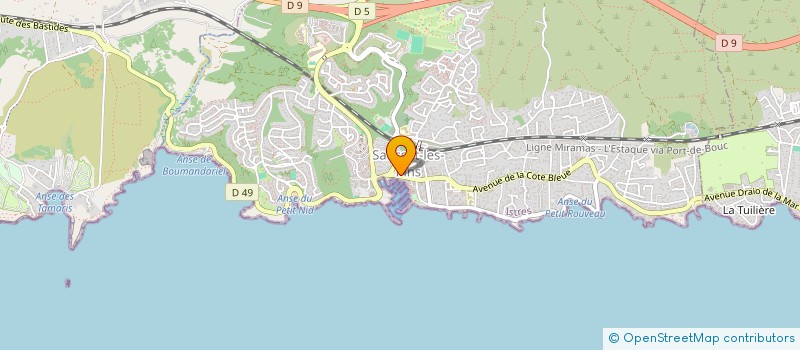 localisation de l'entreprise MAISON FREIRE à SAUSSET-LES-PINS