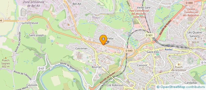 localisation de l'entreprise MAISON FUNERAIRE  RODEZ