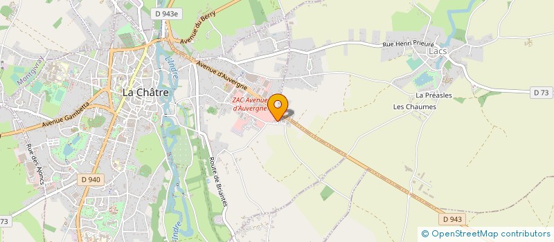 localisation de l'entreprise MAISON FUNERAIRE BOISCHAUT à LA CHATRE