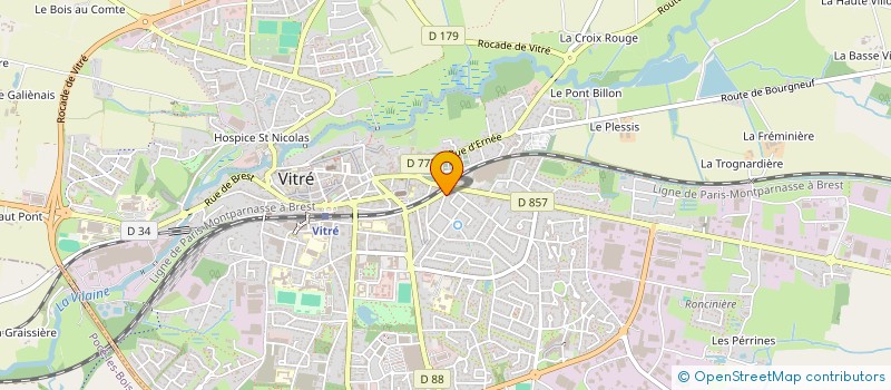 localisation de l'entreprise MAISON GABIN  VITRE