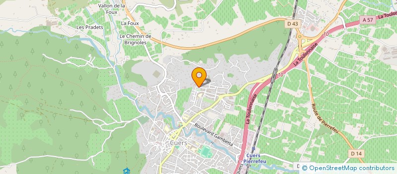 localisation de l'entreprise MAISON GABRIELLI  CUERS