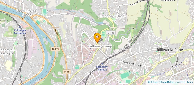 localisation de l'entreprise MAISON GAELLE  SATHONAY-CAMP