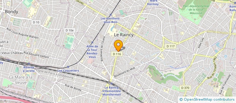localisation de l'entreprise MAISON GALIZZI à VILLEMOMBLE