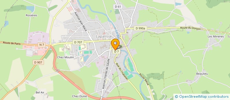localisation de l'entreprise MAISON GALLAND à LAPALISSE