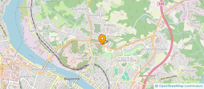 localisation de l'entreprise MAISON GARAY à BAYONNE