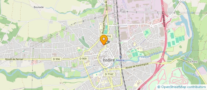 localisation de l'entreprise MAISON GASTON  ISSOIRE