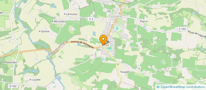 localisation de l'entreprise MAISON GEISEN  GONDRIN