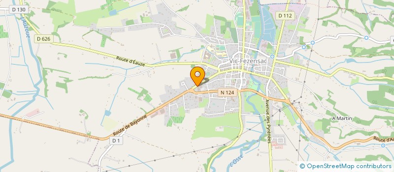 localisation de l'entreprise MAISON GELAS  VIC-FEZENSAC