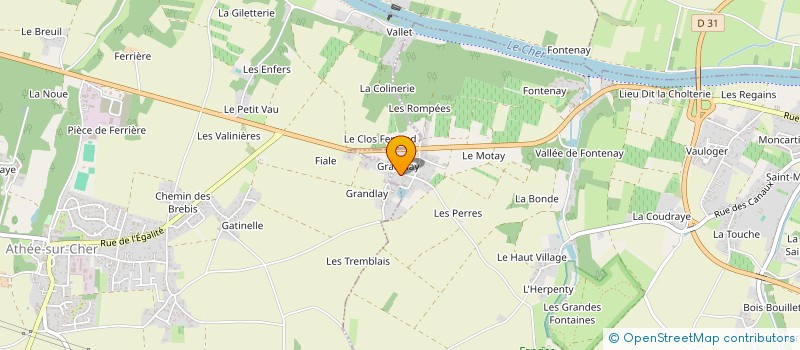 localisation de l'entreprise MAISON GELINE  BLERE