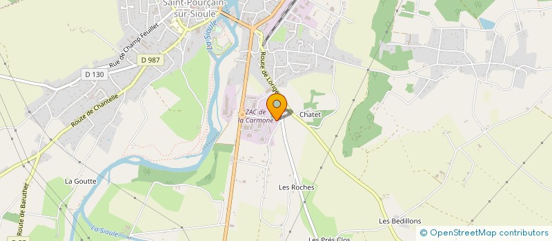 localisation de l'entreprise MAISON GENESTIER  SAINT-POURCAIN-SUR-SIOULE