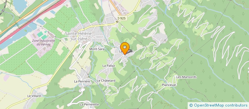 localisation de l'entreprise MAISON GENILLON à SAINTE-HELENE-SUR-ISERE