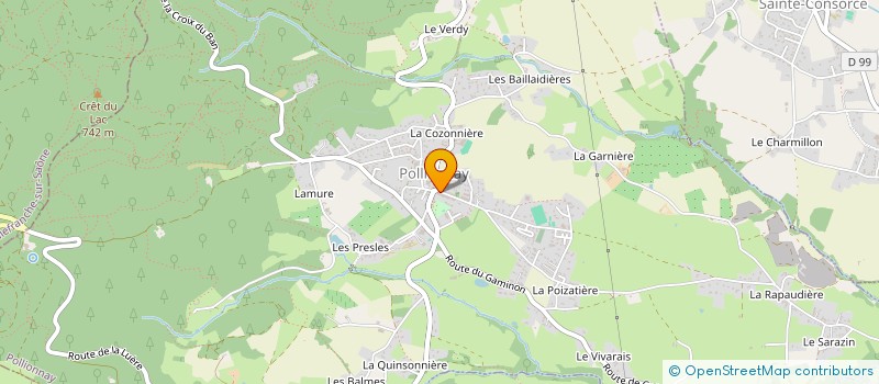 localisation de l'entreprise MAISON GEOFFRAY  POLLIONNAY