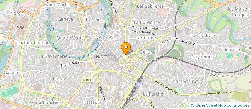 localisation de l'entreprise MAISON GH  NIORT