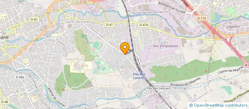 localisation de l'entreprise MAISON GIDDE  SAINT-VICTORET