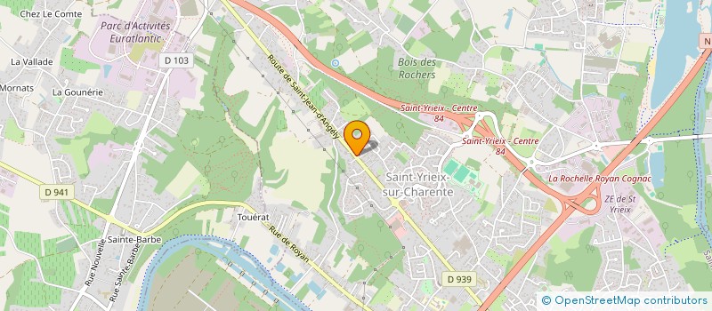 localisation de l'entreprise MAISON GIEL  SAINT-YRIEIX-SUR-CHARENTE