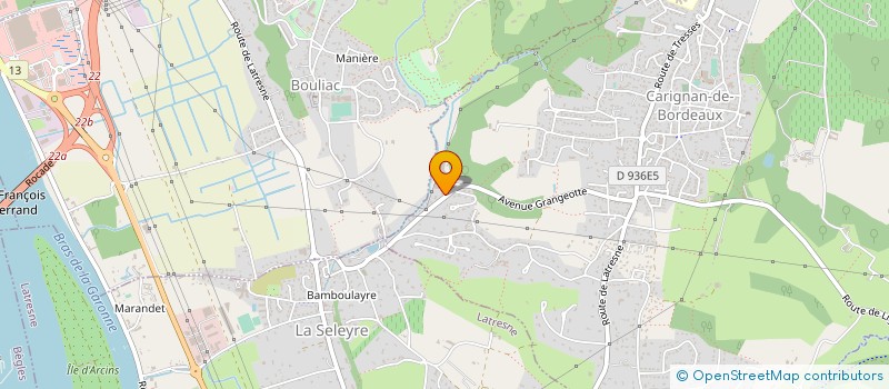 localisation de l'entreprise MAISON GINESTET SA à CARIGNAN-DE-BORDEAUX